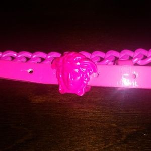 SOLD!!!!! Kids chain fuchsia pink Versace belt